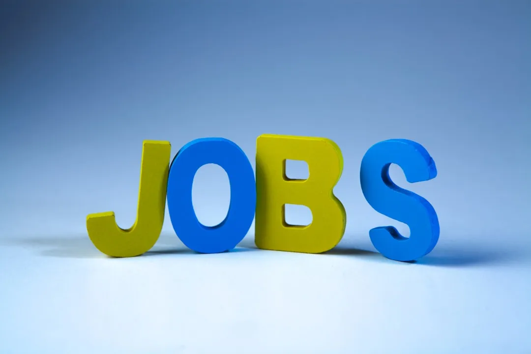 Smartphone with a generic blurred filter interface suggesting compatible job selection