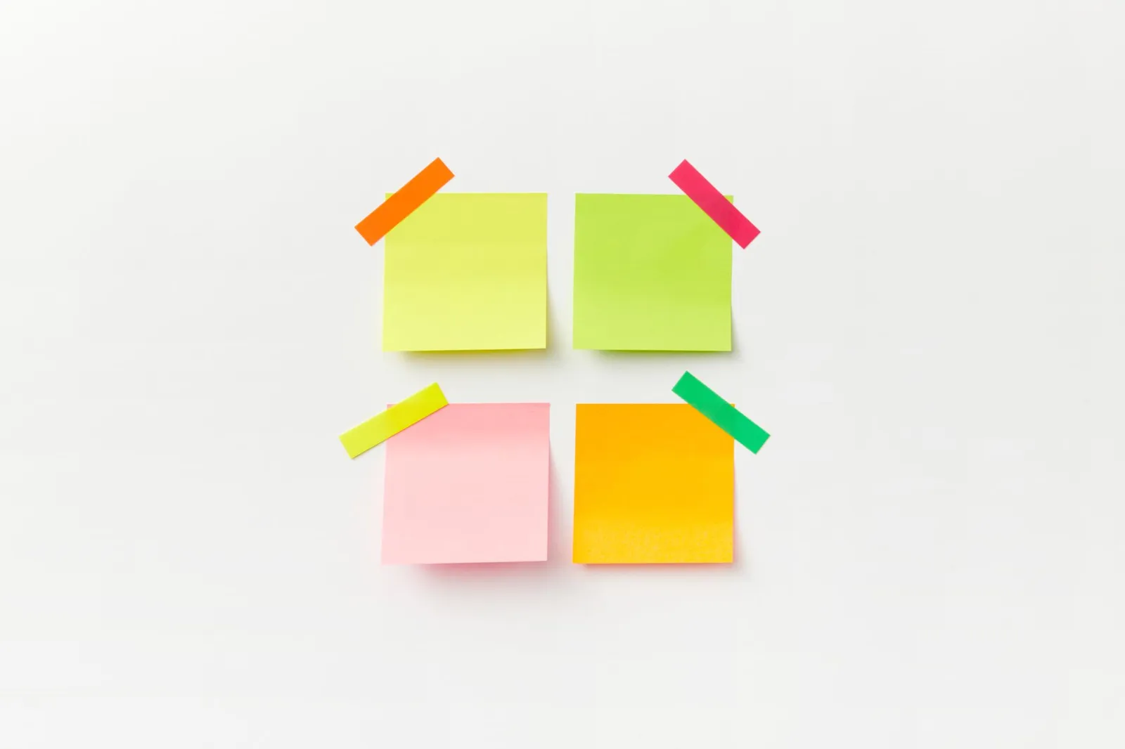 Study calendar and schedule with post-it notes and lined sheets on your desk.